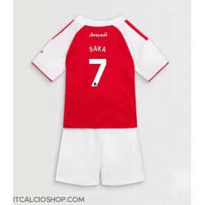 Arsenal Bukayo Saka #7 Prima Maglia Bambino 2025-26 Manica Corta (+ Pantaloni corti)